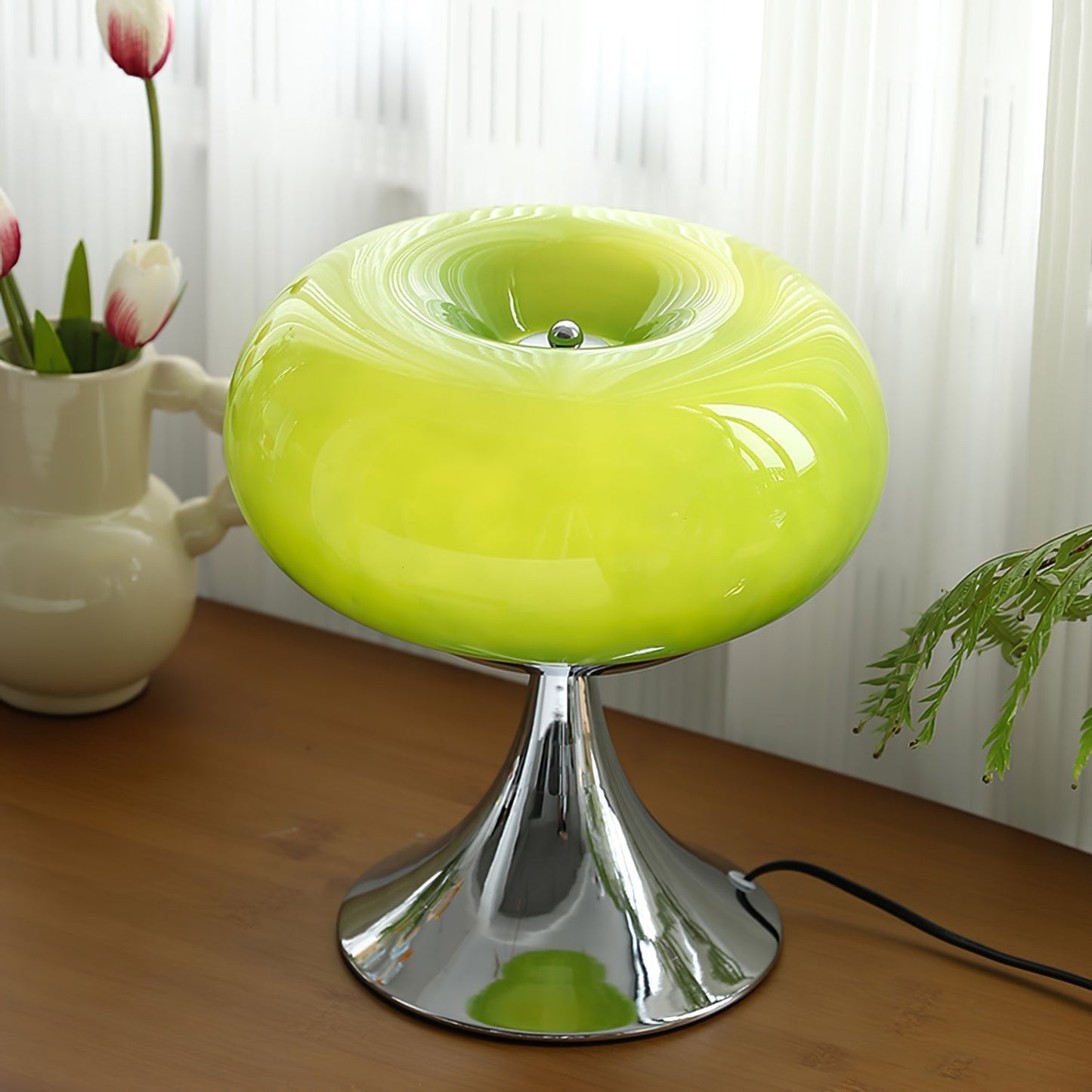LolliGlow - Farverig glas- og metallampe til bord