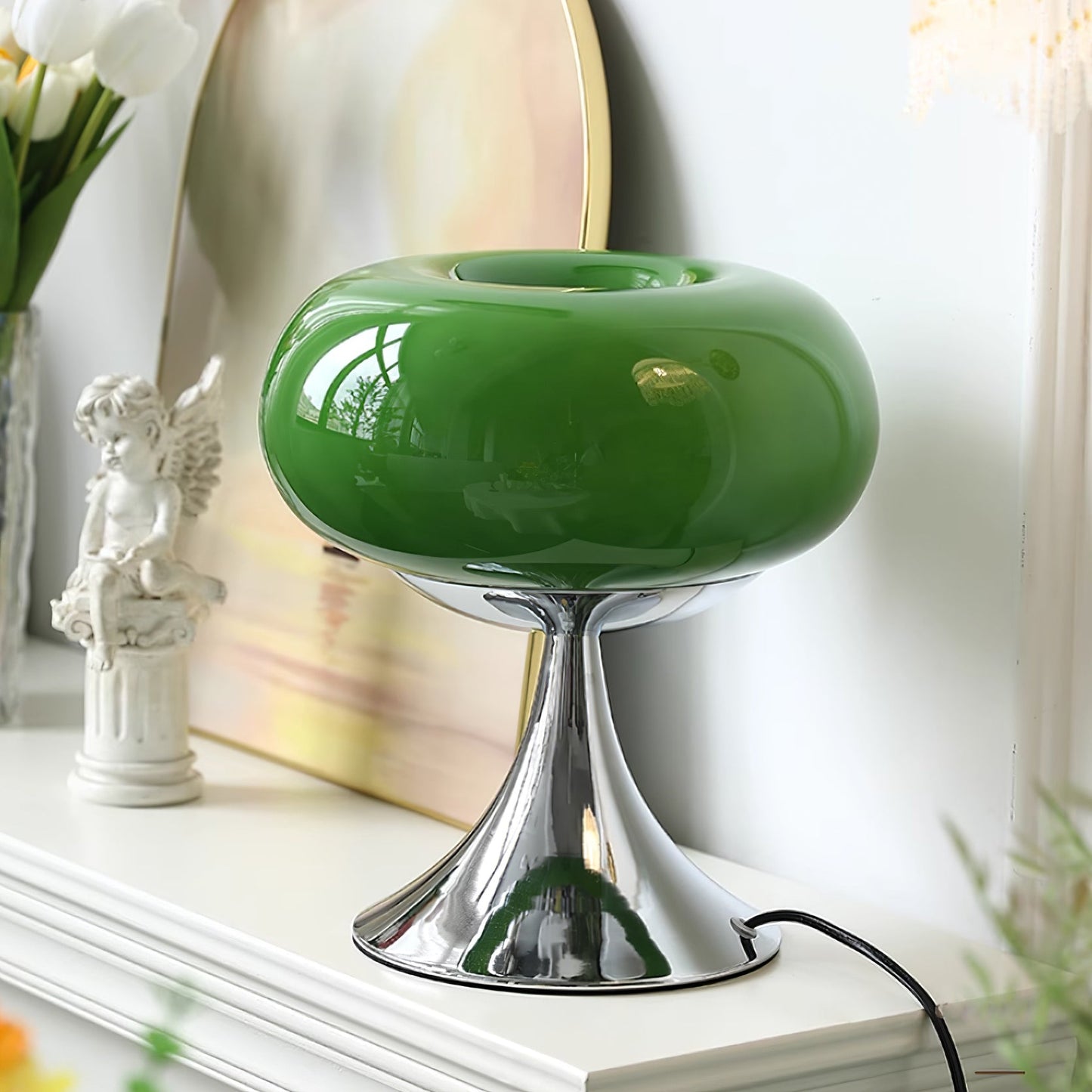 LolliGlow - Farverig glas- og metallampe til bord