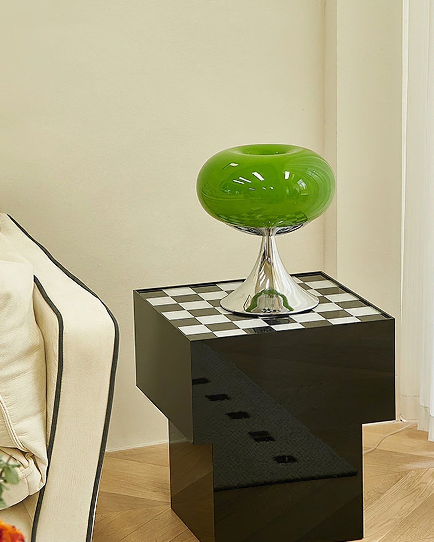 LolliGlow - Farverig glas- og metallampe til bord