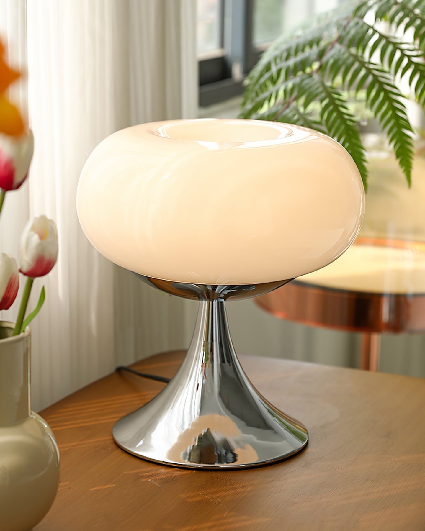 LolliGlow - Farverig glas- og metallampe til bord
