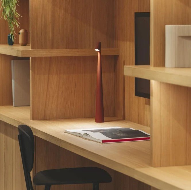 Nordisk minimalistisk design stemningslampe | Trådløs | LED | Læselampe | Spiselampe