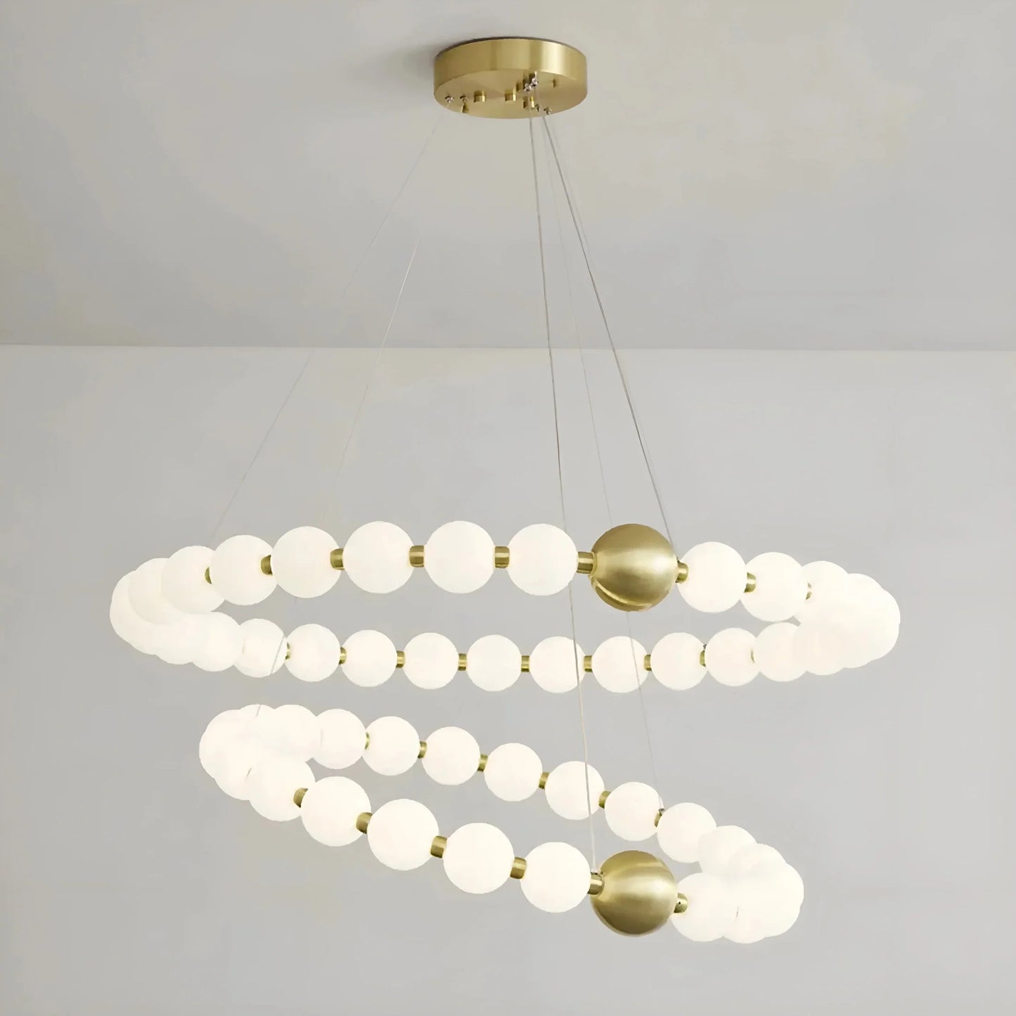 EleganceOrb - Stylish Pearl-shaped Chandelier