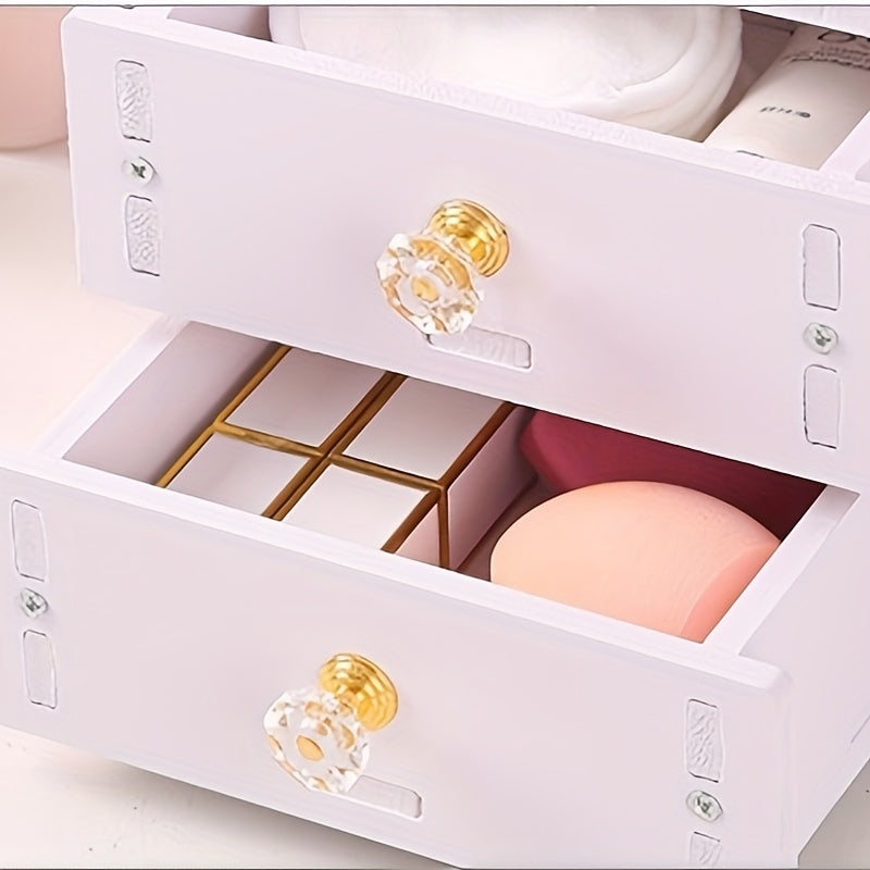 PurrGlow - Miroir de maquillage avec rangement et oreilles de chat