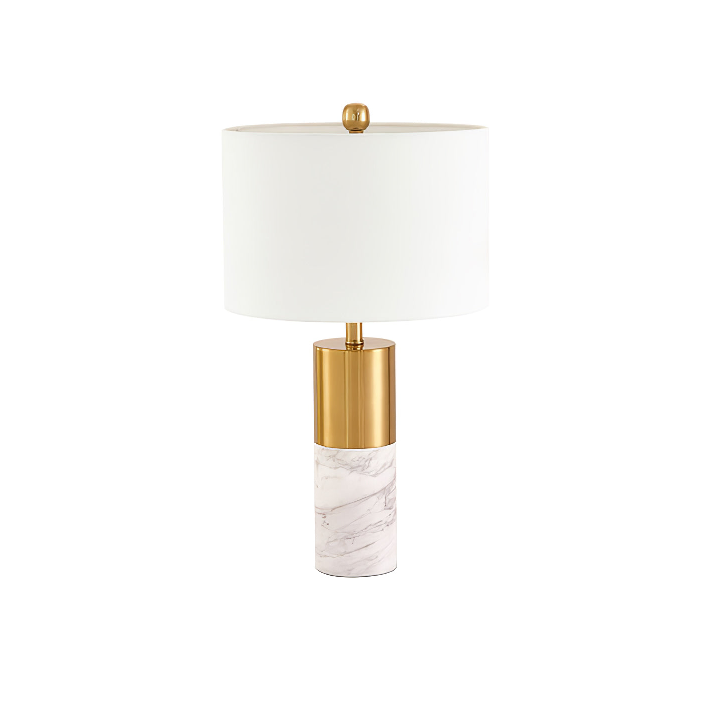 MarbleGlow - Bordlampe med stilfuld marmorfod og slankt design