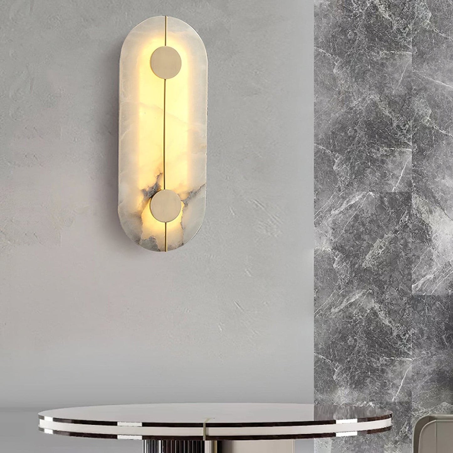 EleganceStone - Væglampe i Art Deco-stil
