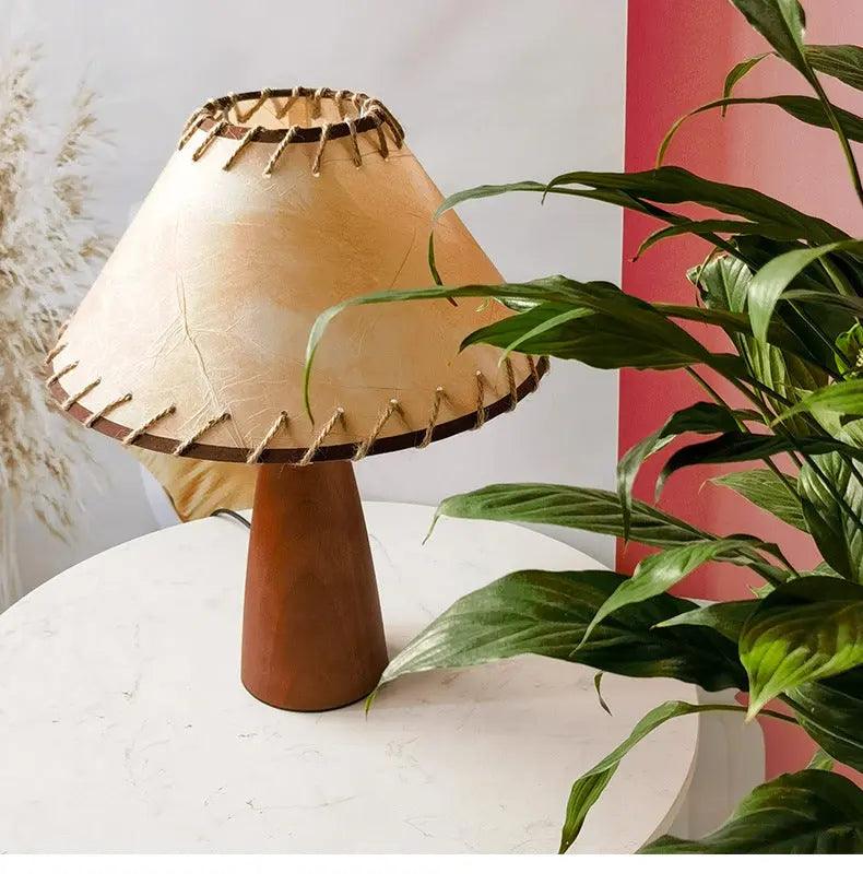 WoodFusion - Solid Træ Retro Lampe