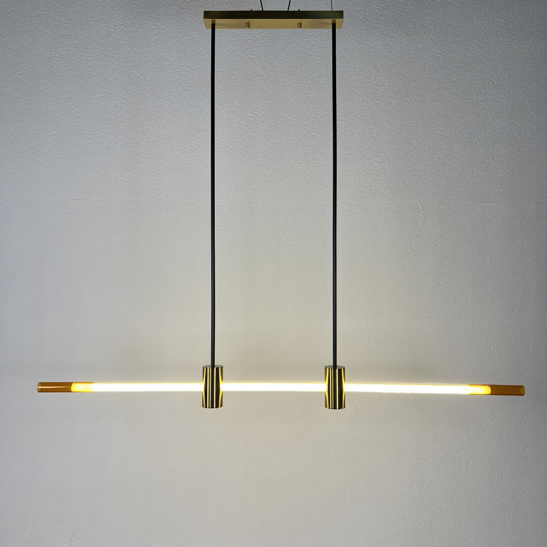 GlowElevate - Stilig lysekrone i gulldesign