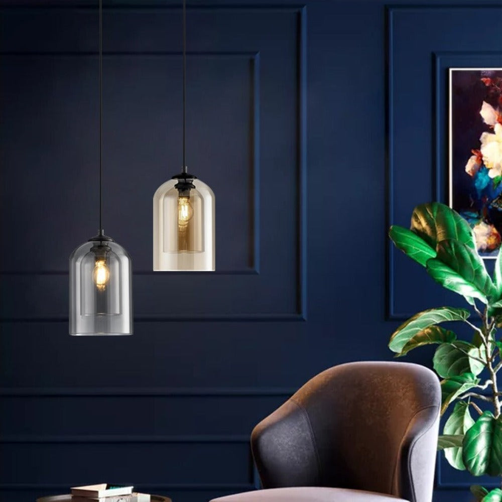 CrystalLume - Stylish Glass Ceiling Light