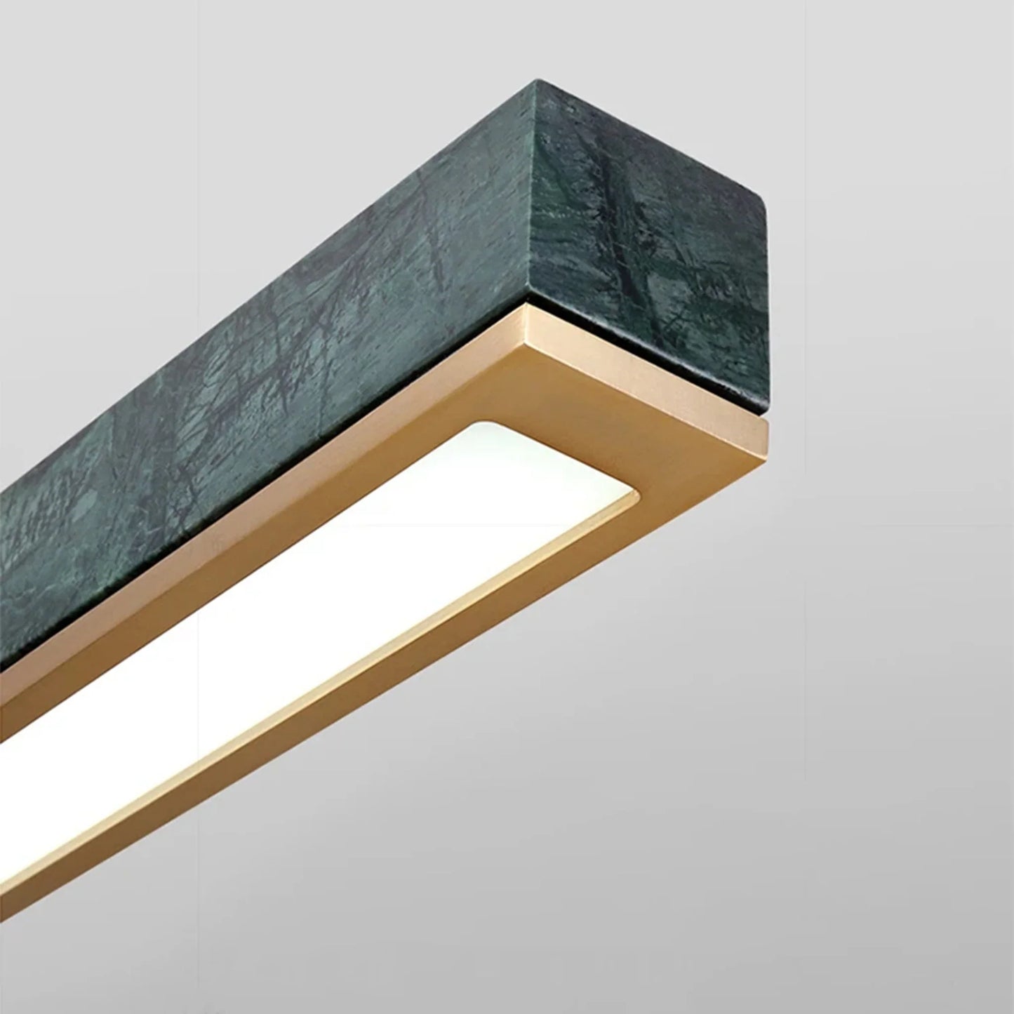 LumiStone - Sleek Modern Pendant Light with Marble Accents