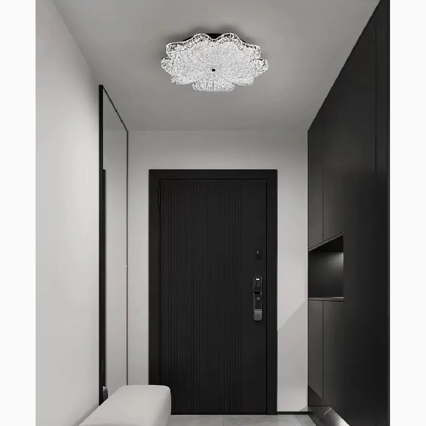 VerdantGlow - Nordisk LED-lysekrone formet som et blad til elegante rum