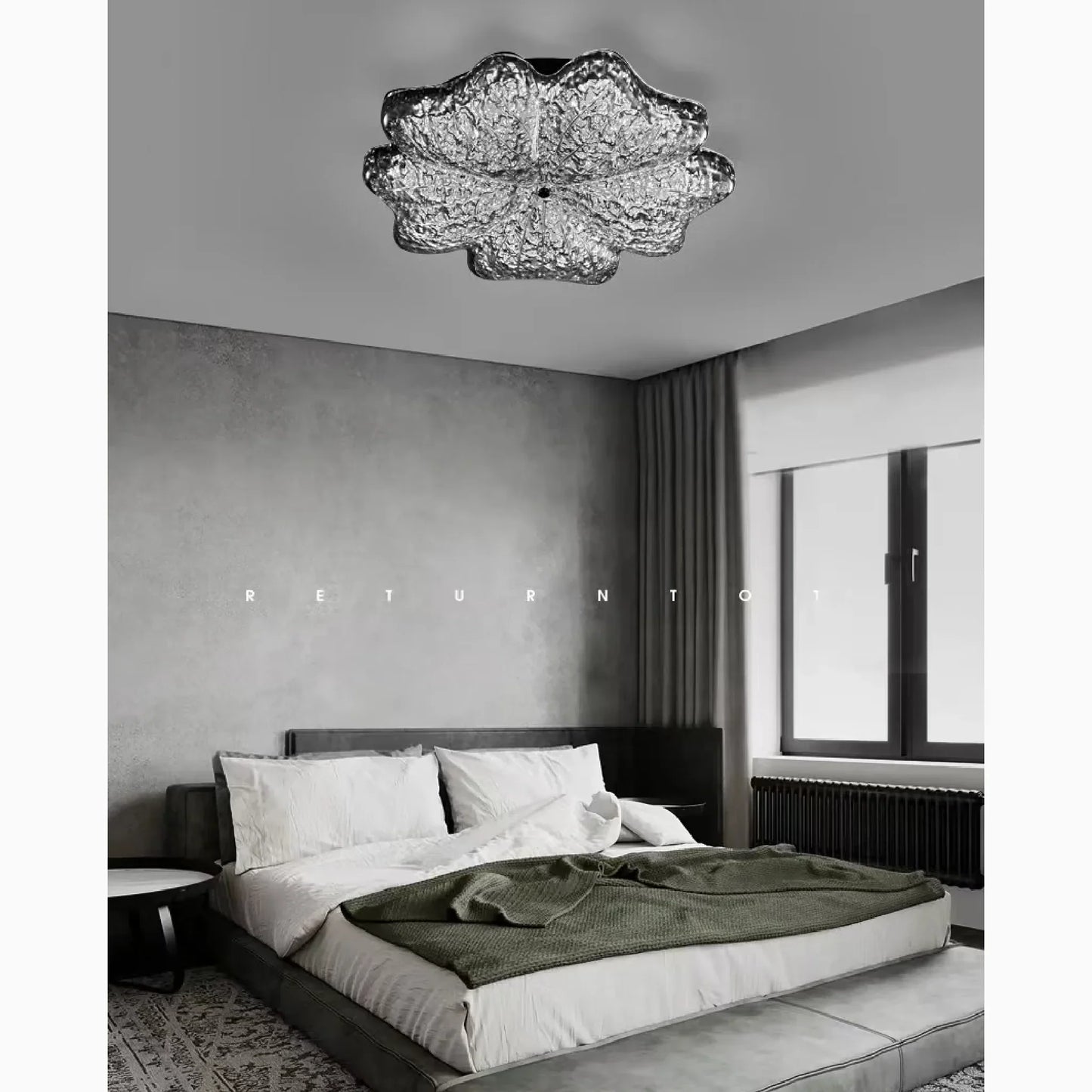 VerdantGlow - Nordisk LED-lysekrone formet som et blad til elegante rum