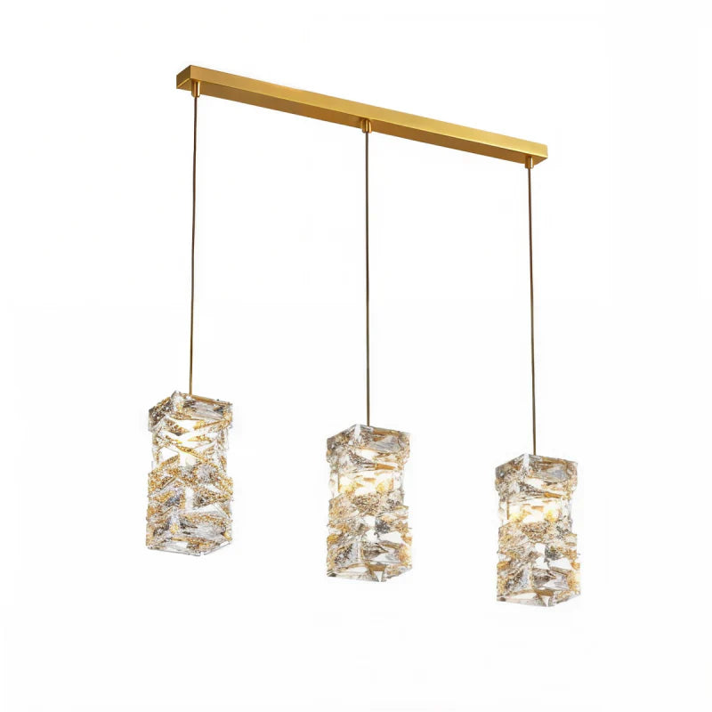 LumiCopper - Art Deco Crystal LED Pendant Light