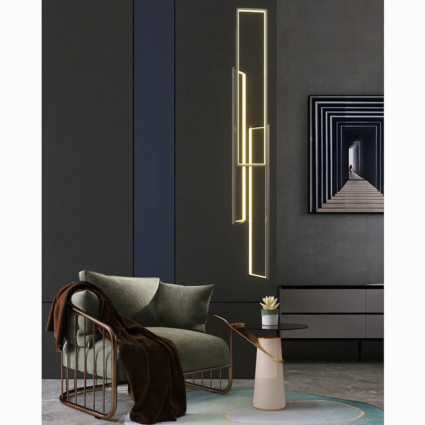 UltraLavagna - LED pendellys rektangel