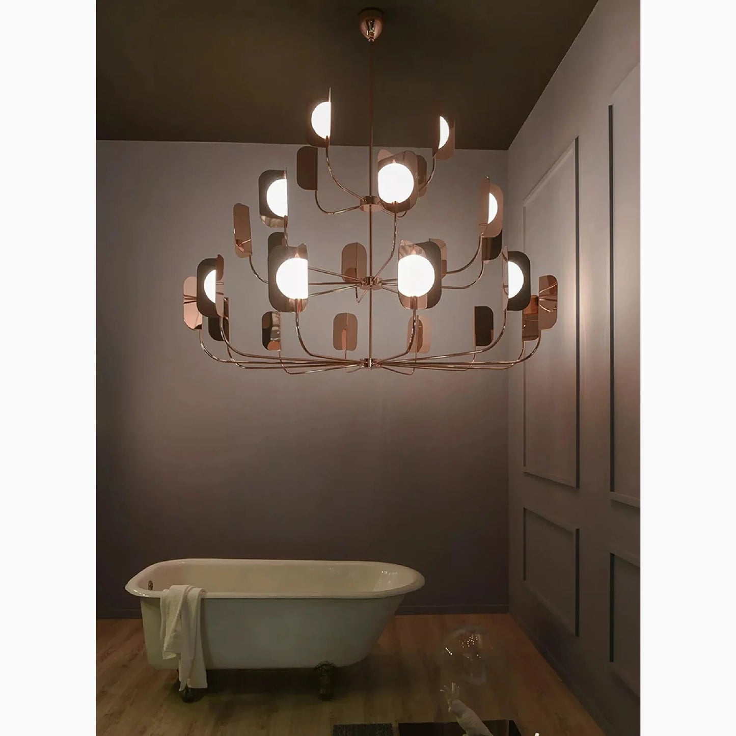 Glamora - Modern Rose Gold Ceiling Light