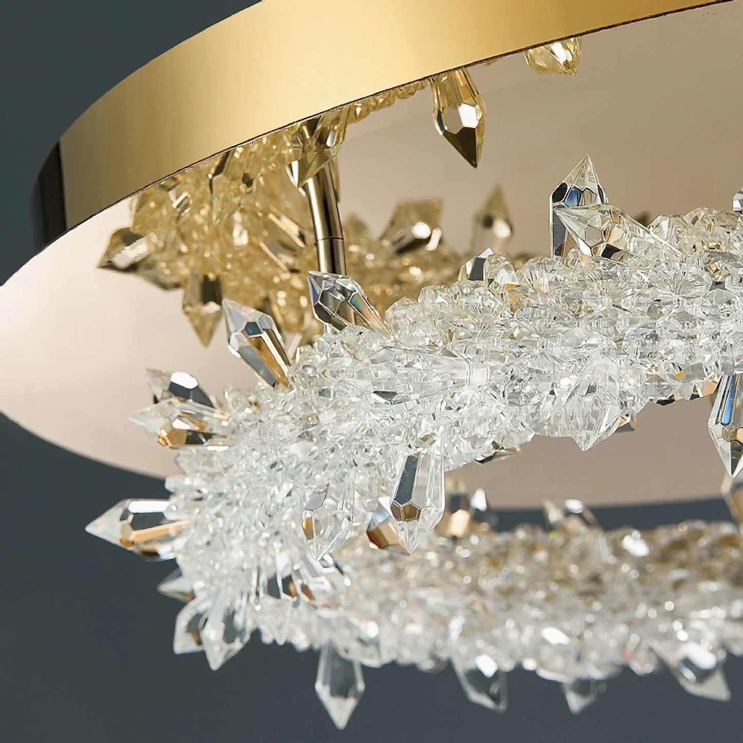 LuxeGlimmer - Modern Crystal Ceiling Light