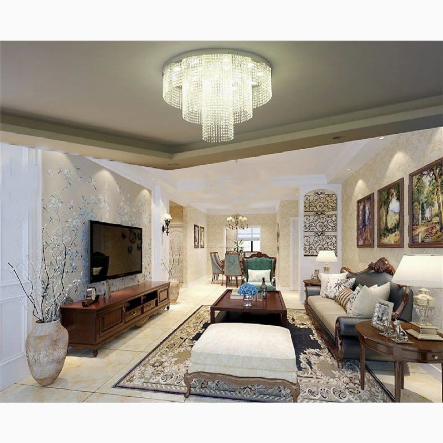 GlanzLicht - Stylish Crystal Ceiling Lighting