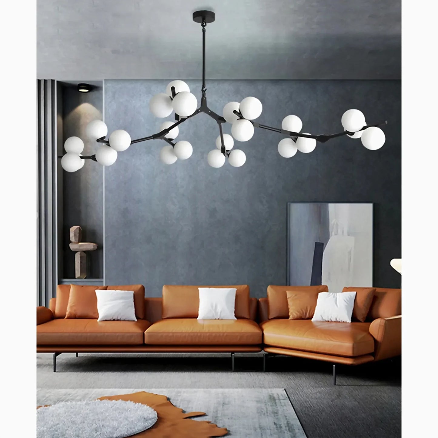 FissionLume - Elegant Branching Chandelier