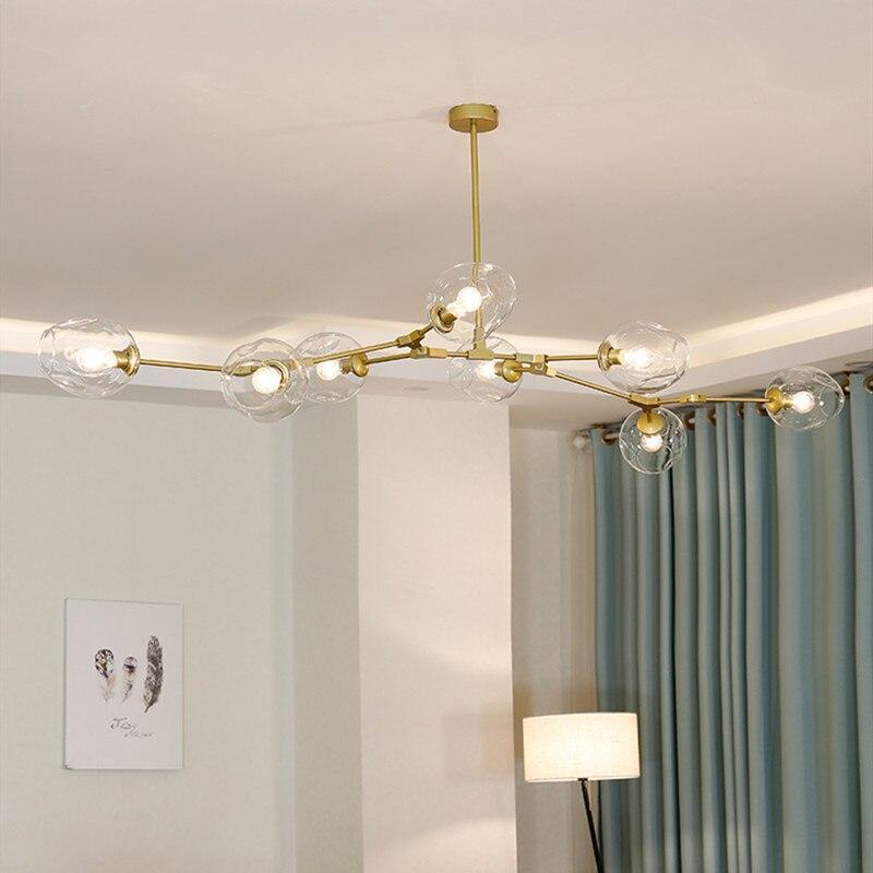SchneeValentina | Runde LED-Pendelleuchte aus Metall und Glas