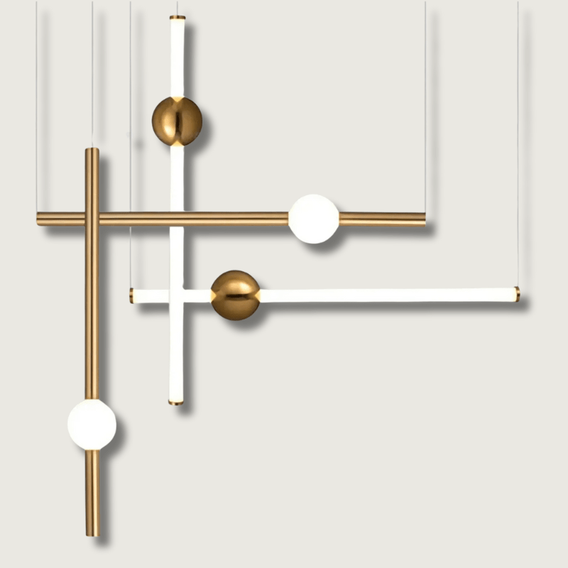 GleamGold - Lustre en or élégant