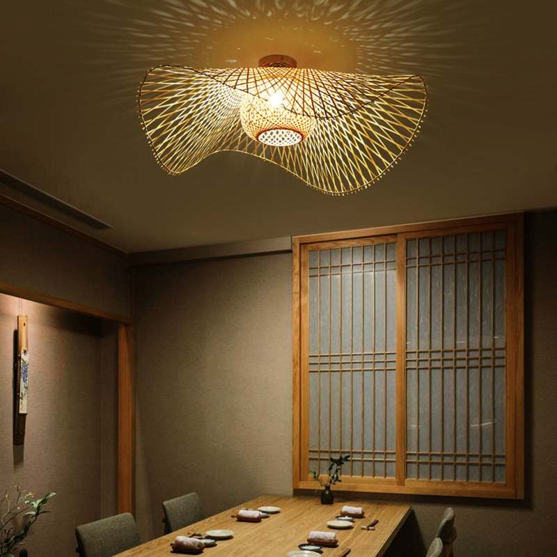 SatoriGlow | Wicker Pendant Light Inspired by Japanese and Asian Aesthetics