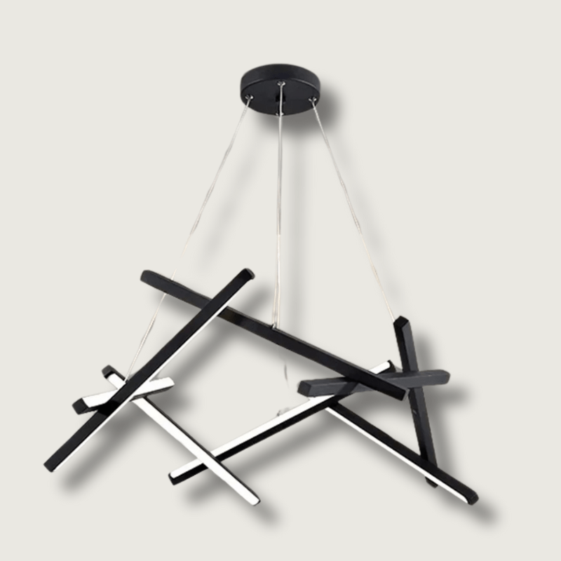 LumoFlow - LED Pendant Light with Abstract Lines