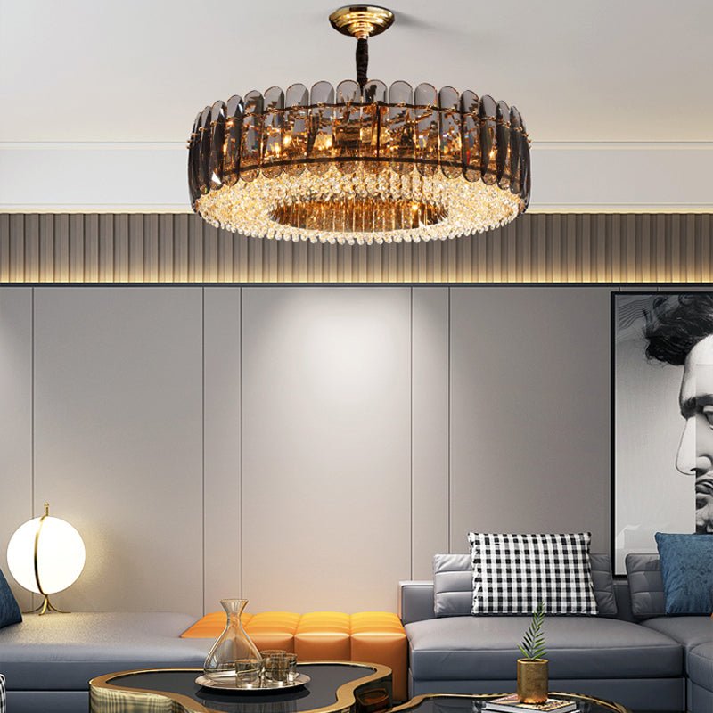 LumiGold - Round Luxury Crystal LED Chandelier