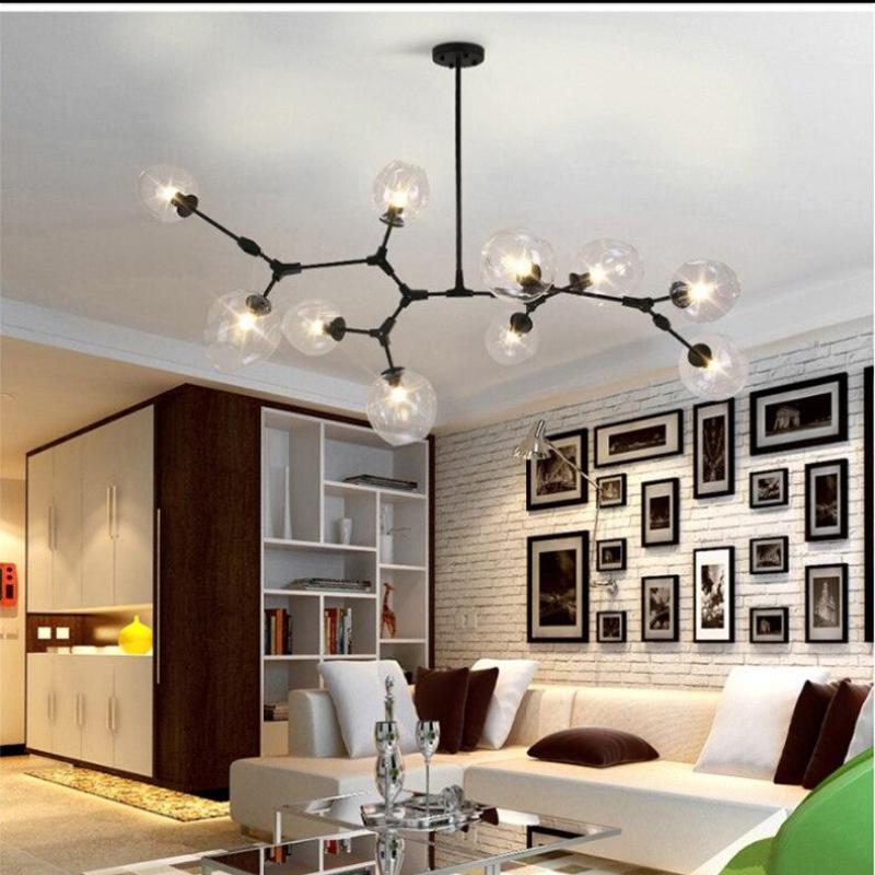 SchneeValentina | Runde LED-Pendelleuchte aus Metall und Glas
