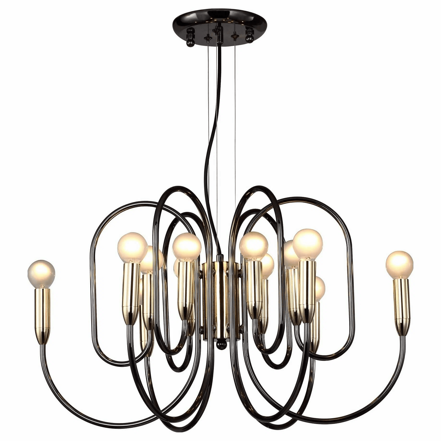 GlowElegance - Lustre Art Déco Moderne