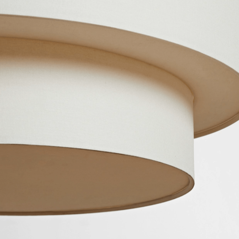 LinenBeam | Elegant Beige Pendant Lamp with LED Compatibility