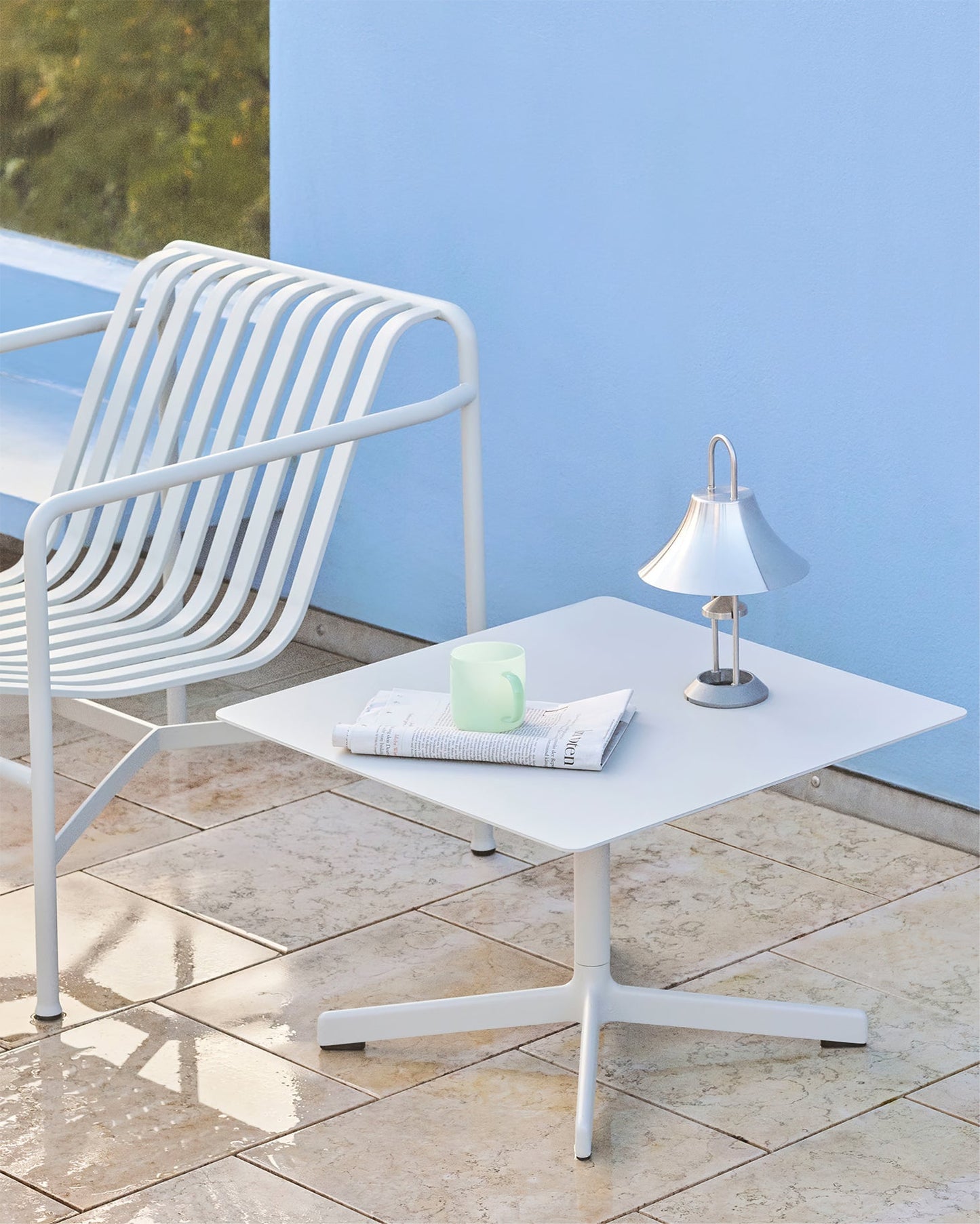 OysterShine – Genopladelig LED-bordlampe med monteringskrog
