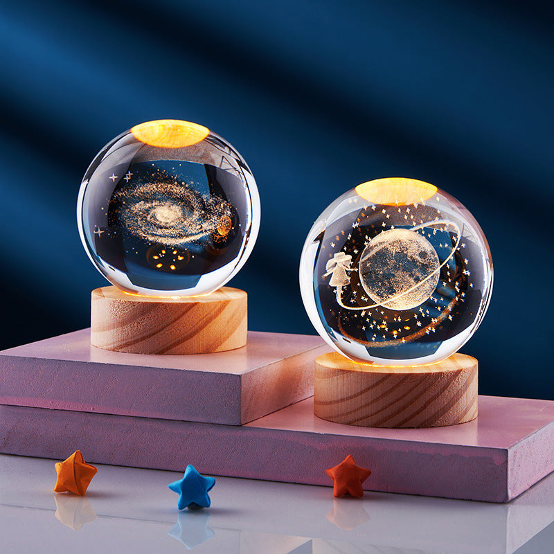 CrystalGlow - 3D-Nachtlampe mit magischem Effekt