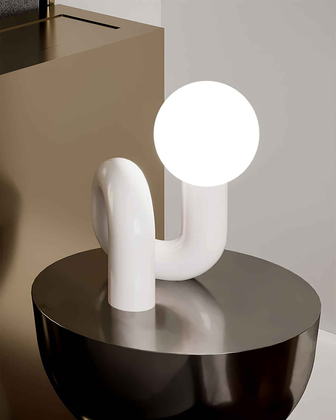 VortexLight - Lampe de table en verre spirale unique