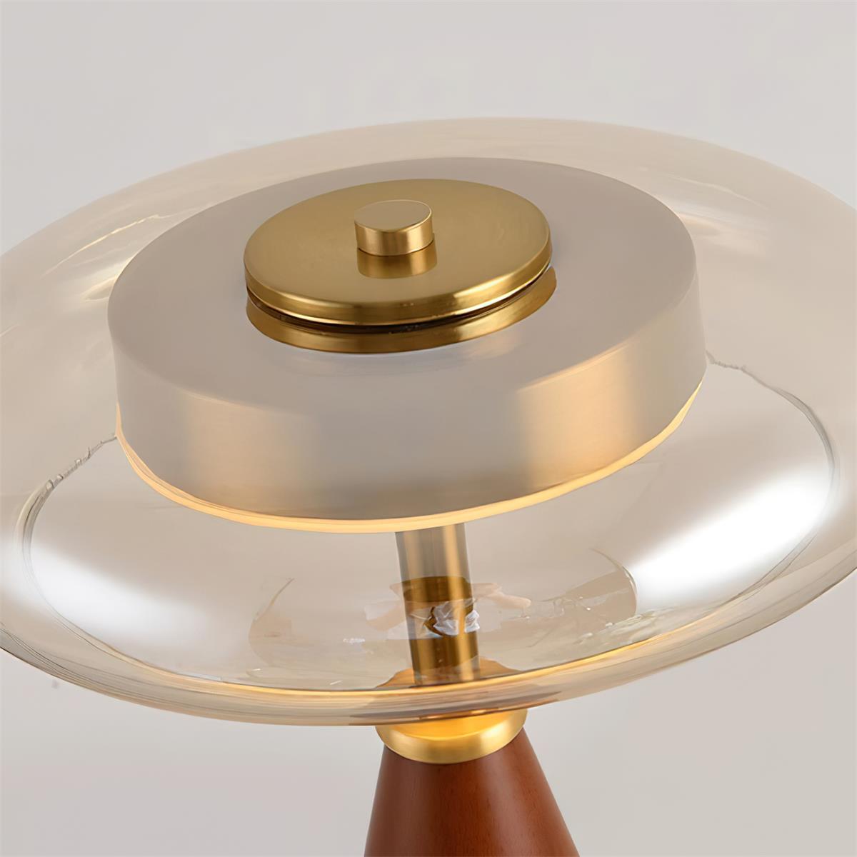 LumaNova - Moderne accentlampe med rav- og røgfinish