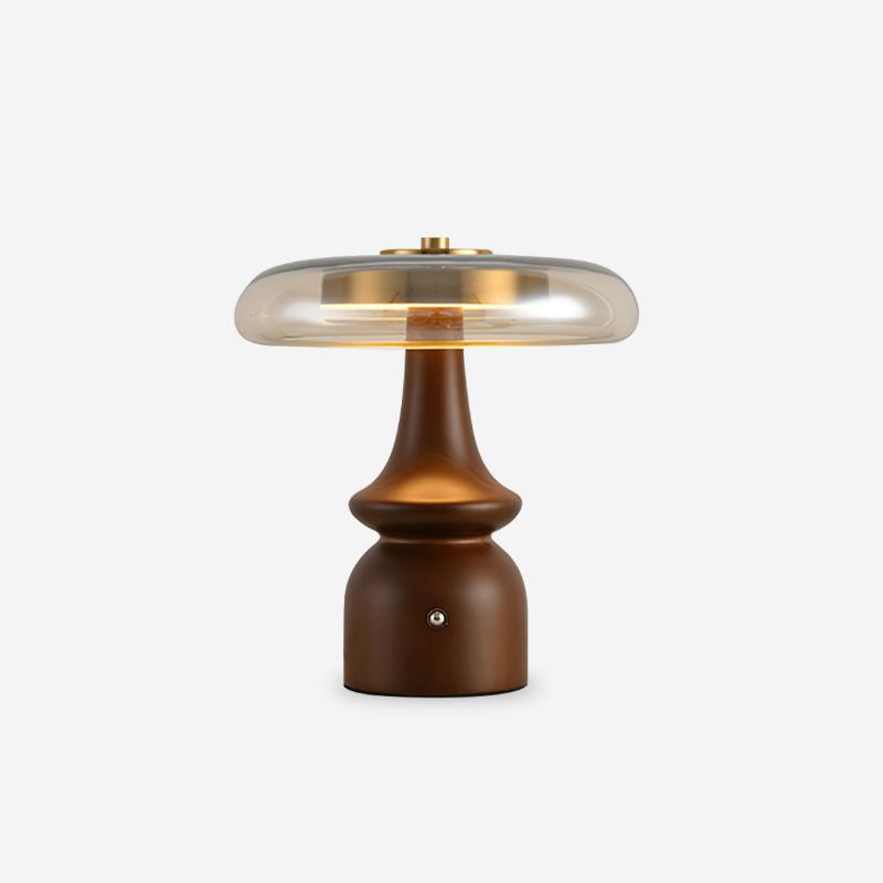 LumaNova - Moderne accentlampe med rav- og røgfinish