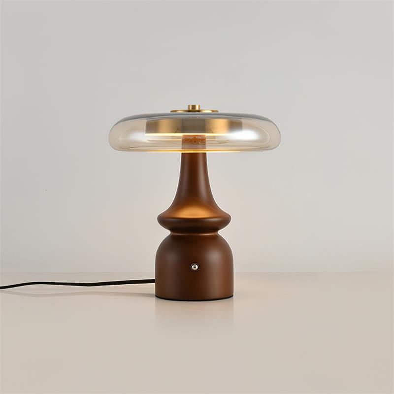 LumaNova - Moderne accentlampe med rav- og røgfinish