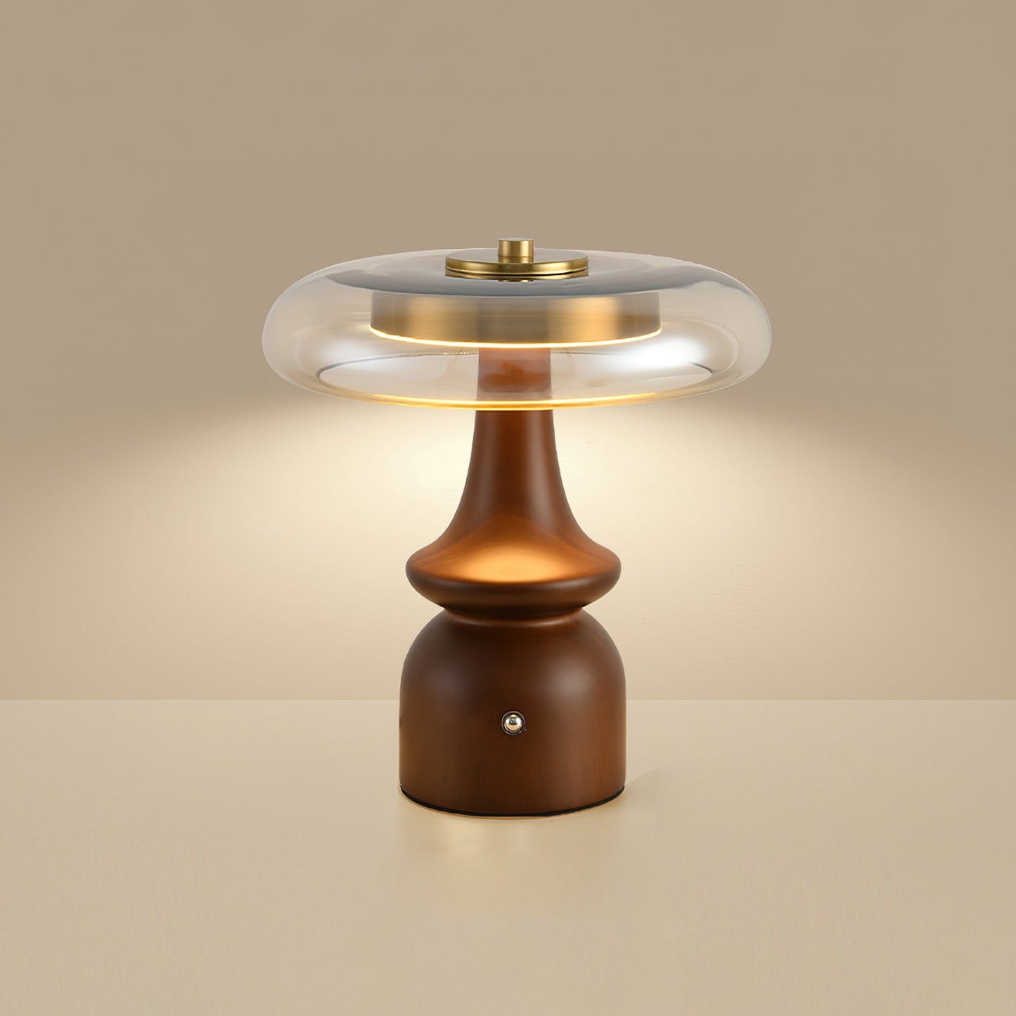 LumaNova - Moderne accentlampe med rav- og røgfinish