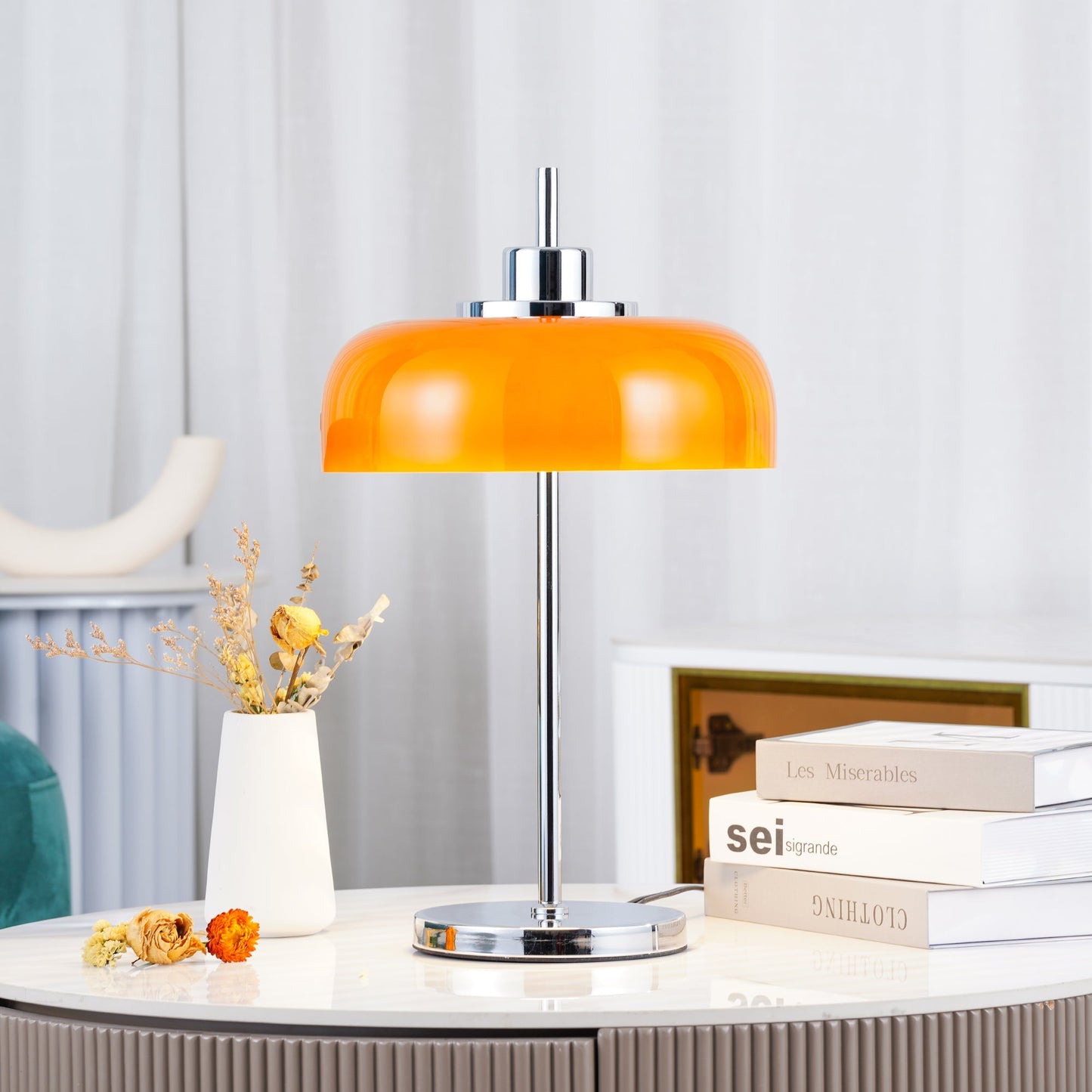 VibrantAura - Lampe de table LED moderne au design rétro