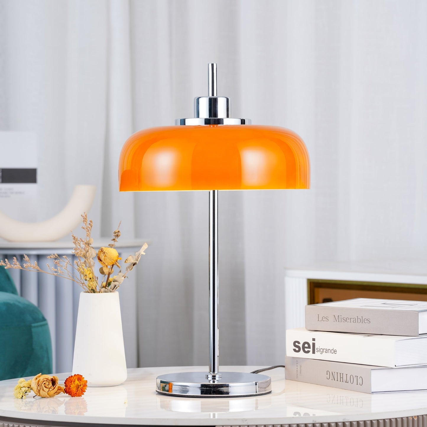 VibrantAura - Lampe de table LED moderne au design rétro