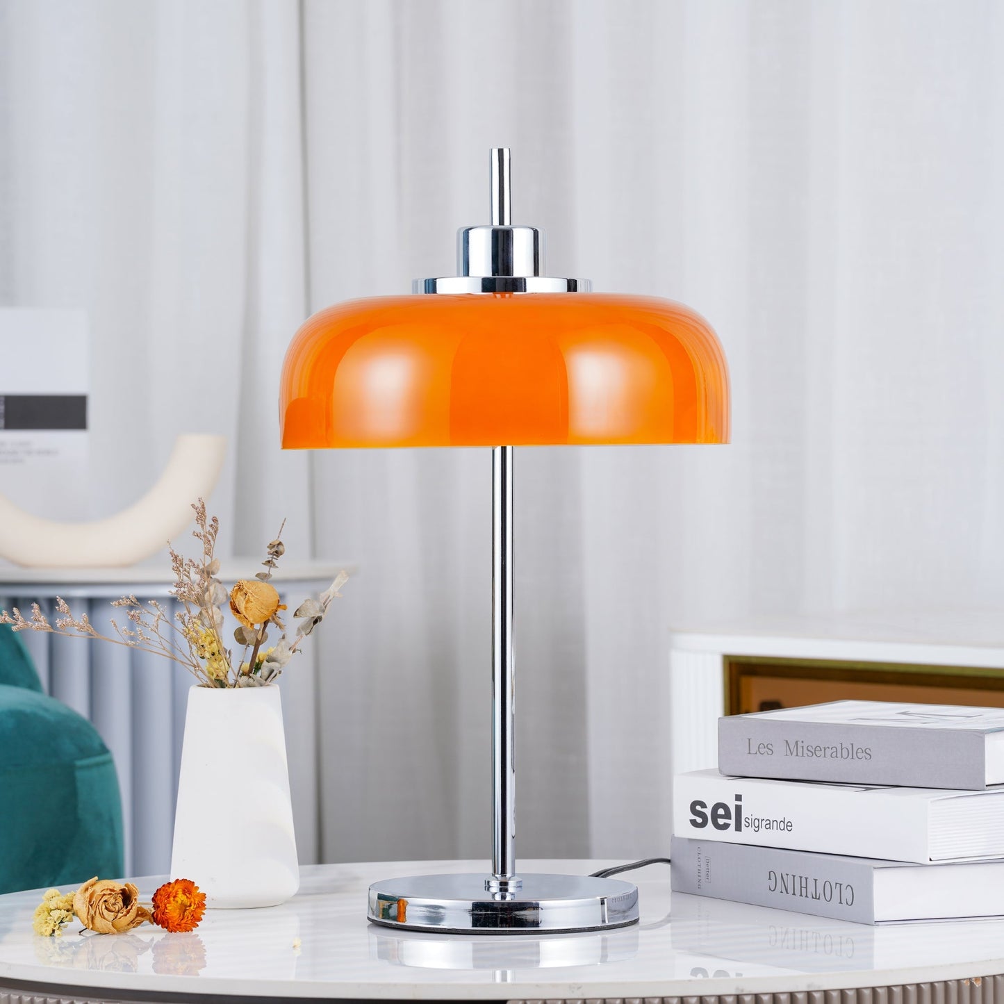 VibrantAura - Lampe de table LED moderne au design rétro