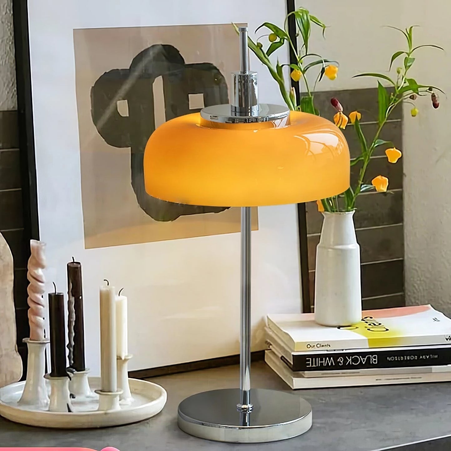 VibrantAura - Lampe de table LED moderne au design rétro