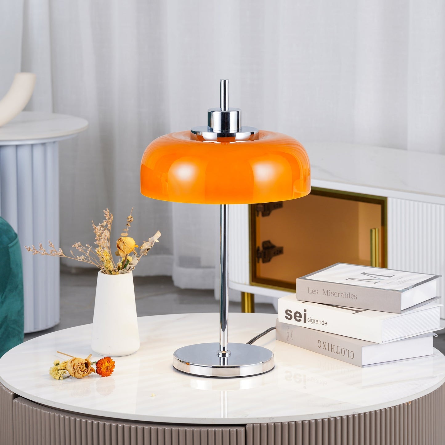 VibrantAura - Lampe de table LED moderne au design rétro