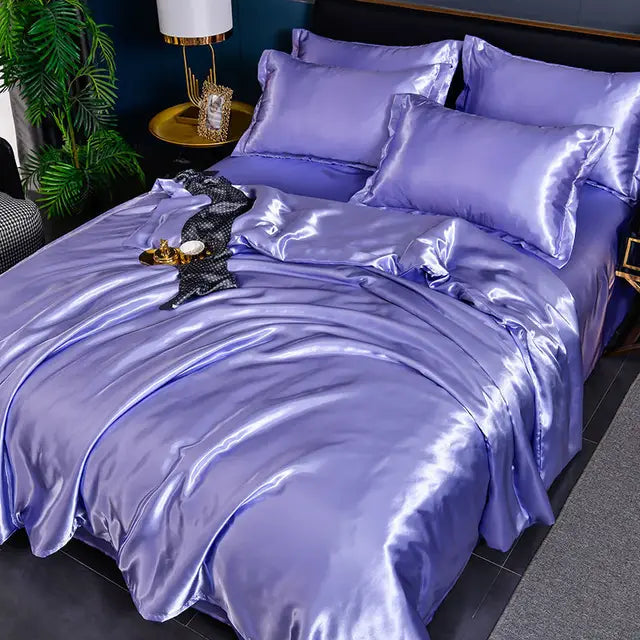 PureLuxe - Eleganter Satin Bettbezug