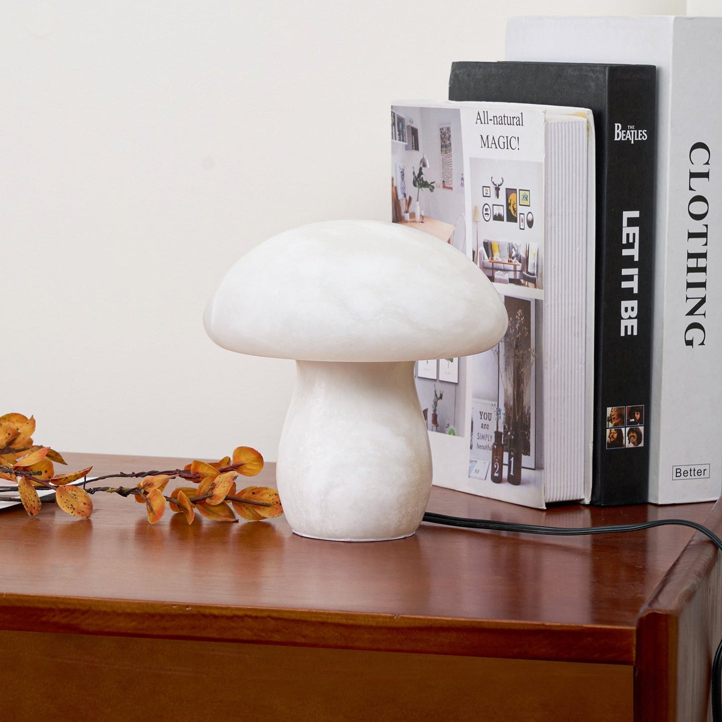 MushroomAura - Alabaster Table Lamp
