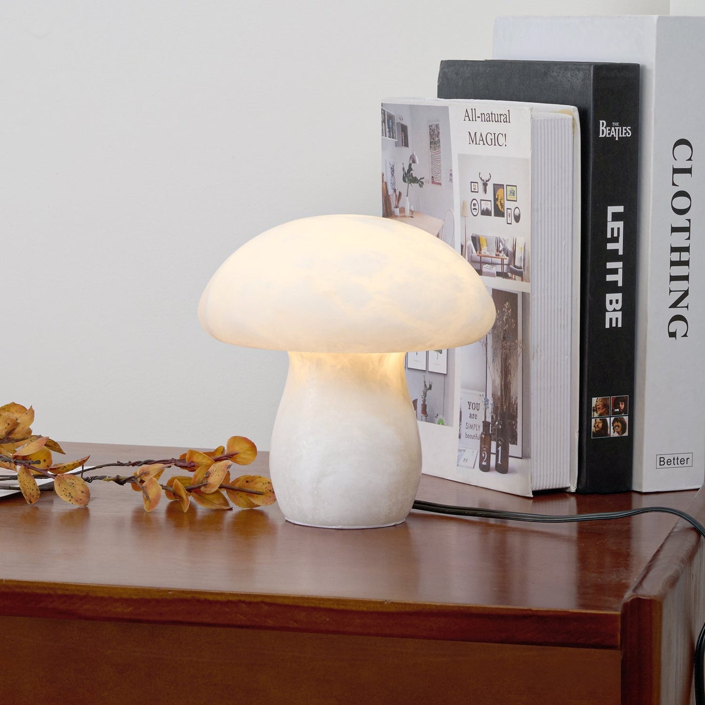 MushroomAura - Alabaster Table Lamp