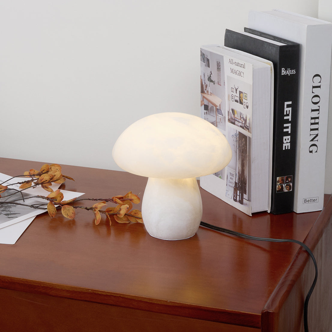 MushroomAura - Alabaster Table Lamp