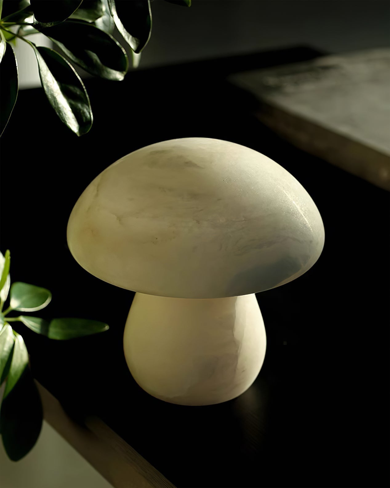 MushroomAura - Alabaster Table Lamp