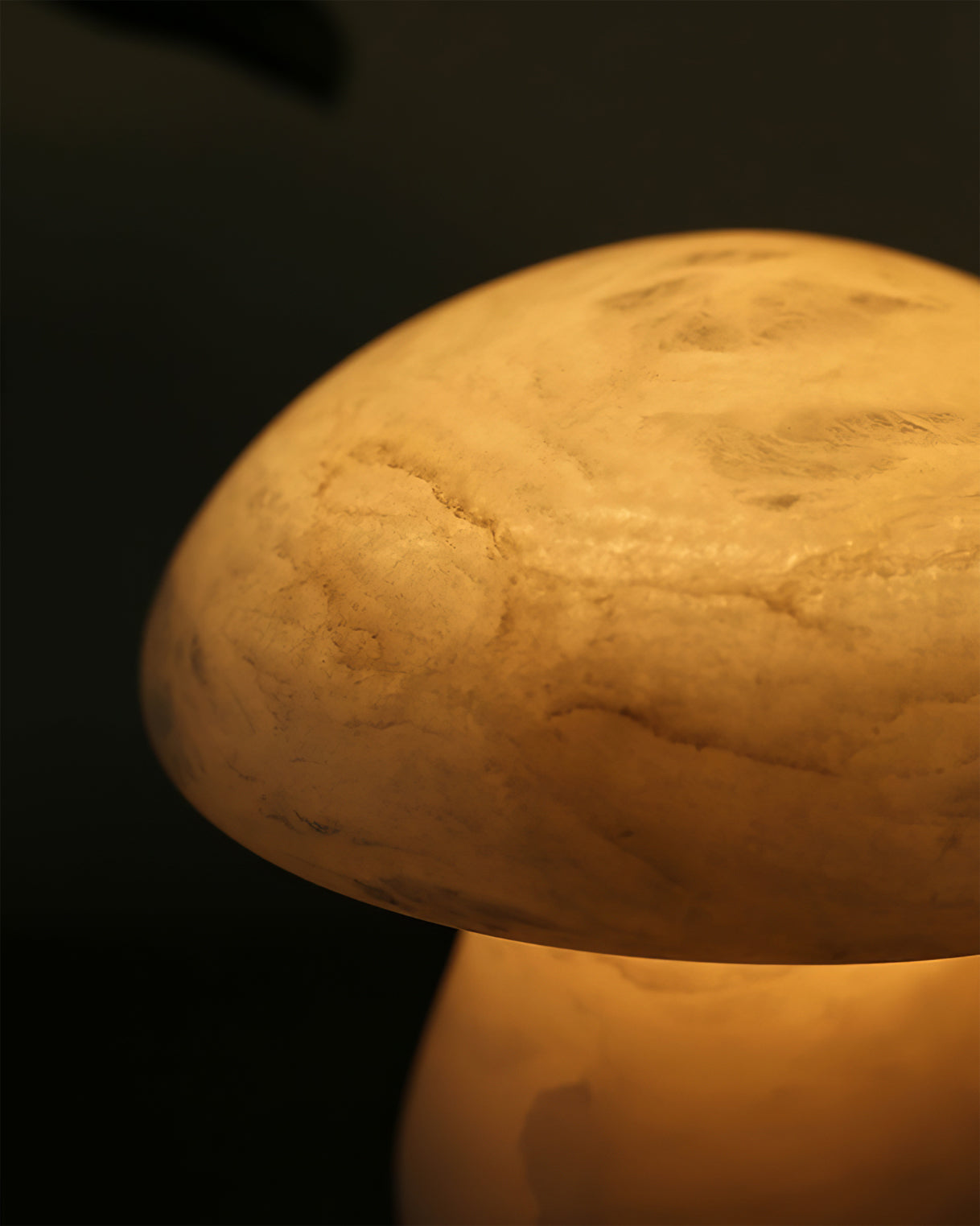 MushroomAura - Alabaster Table Lamp