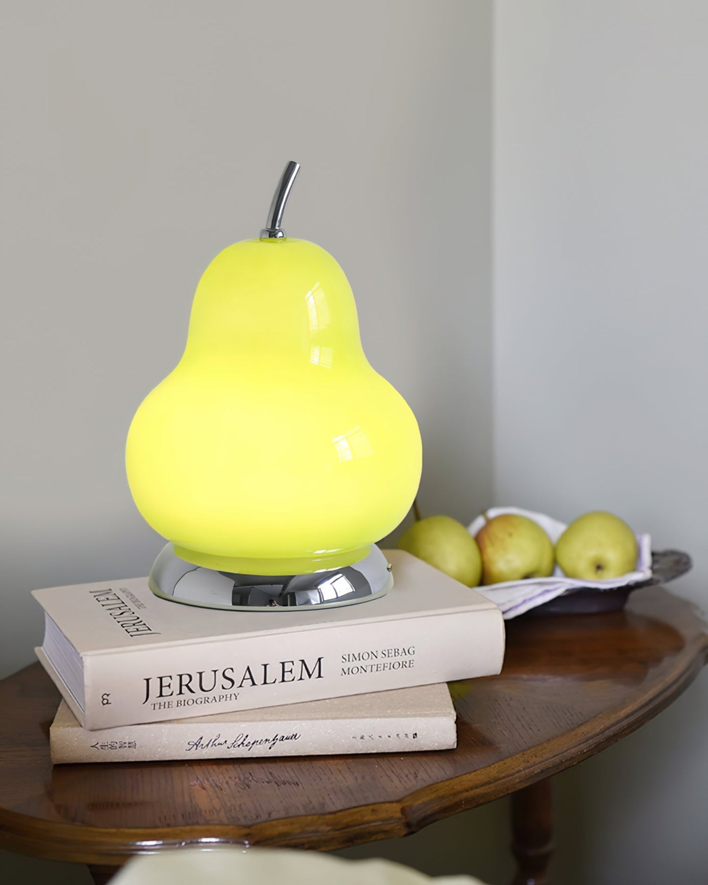 PearLight - Glasbordlampe med batteri