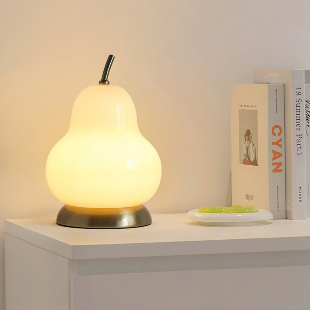 PearLight - Glasbordlampe med batteri