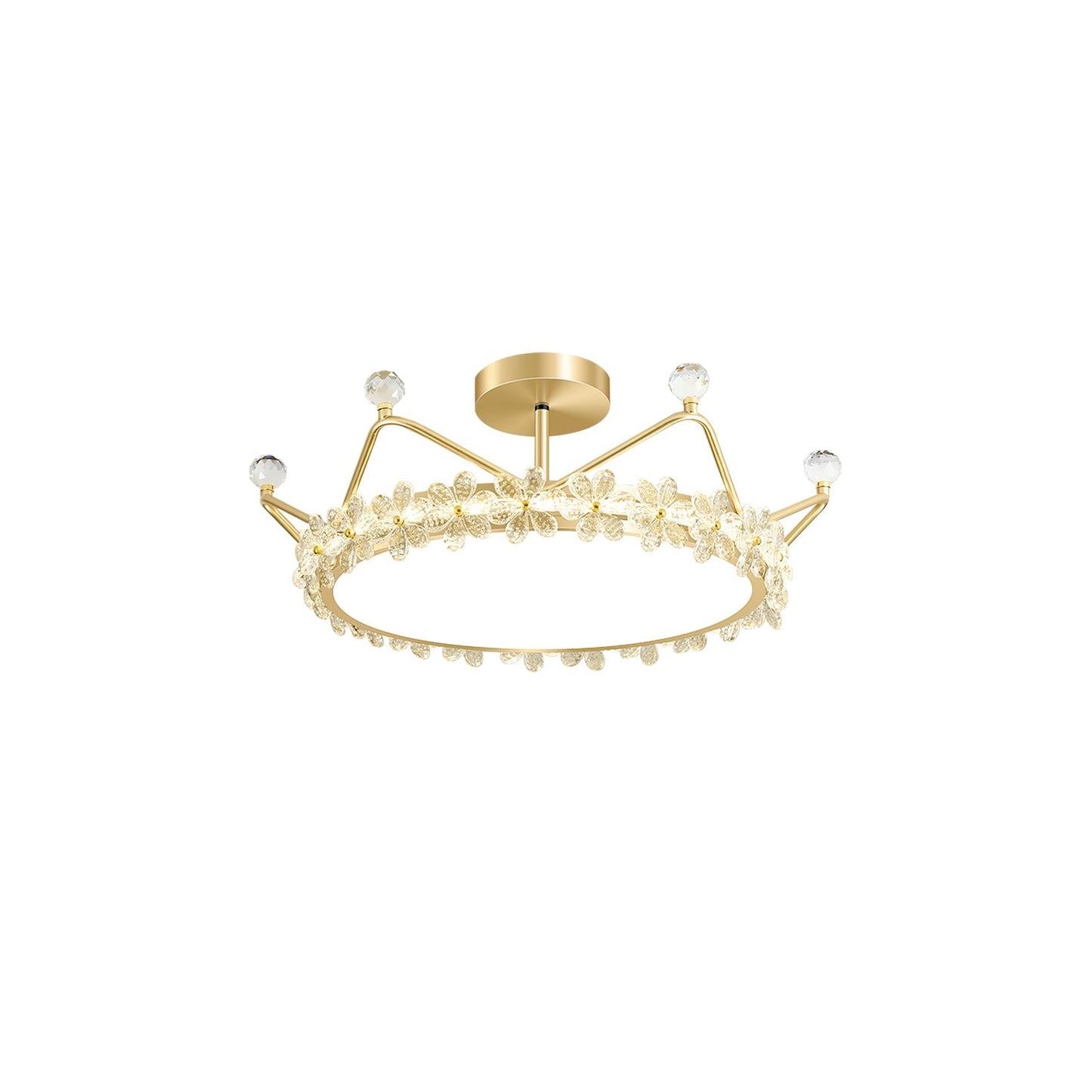 CrownLuxe - Ceiling Light with Crown Shape and Intimate Lighting